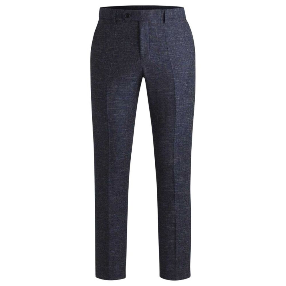 Boss Mens H-Genius Cotton Blend Tapered Chinos / Dark Blue